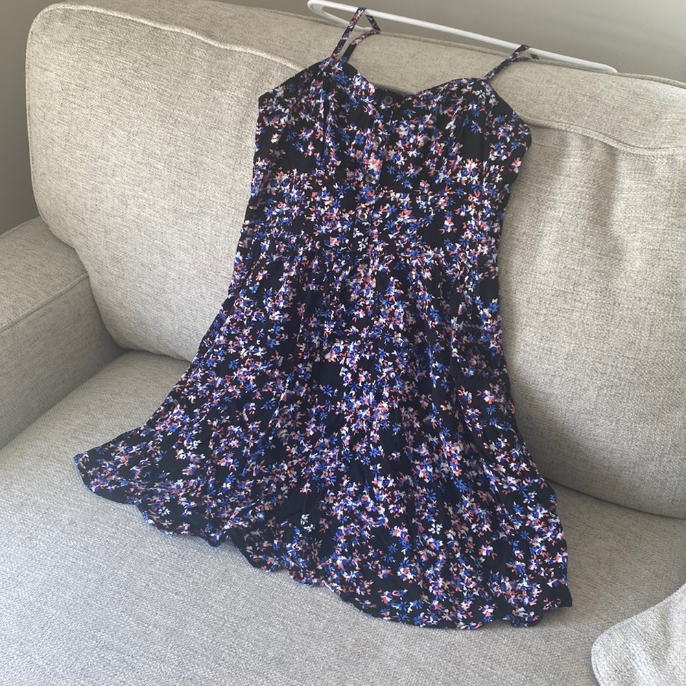 Express Black Floral Dress Size M